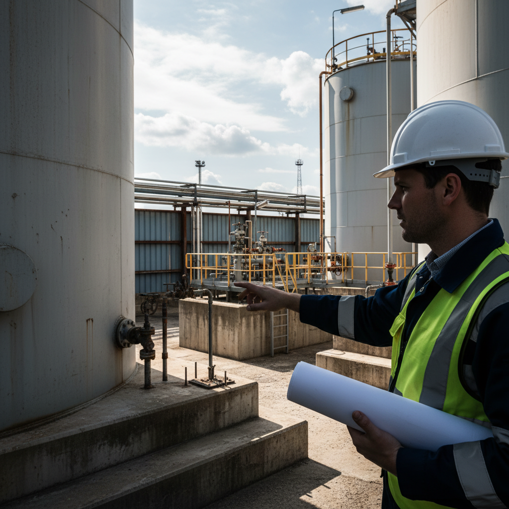 Professional engineer evaluating structural changes requiring SPCC plan certification