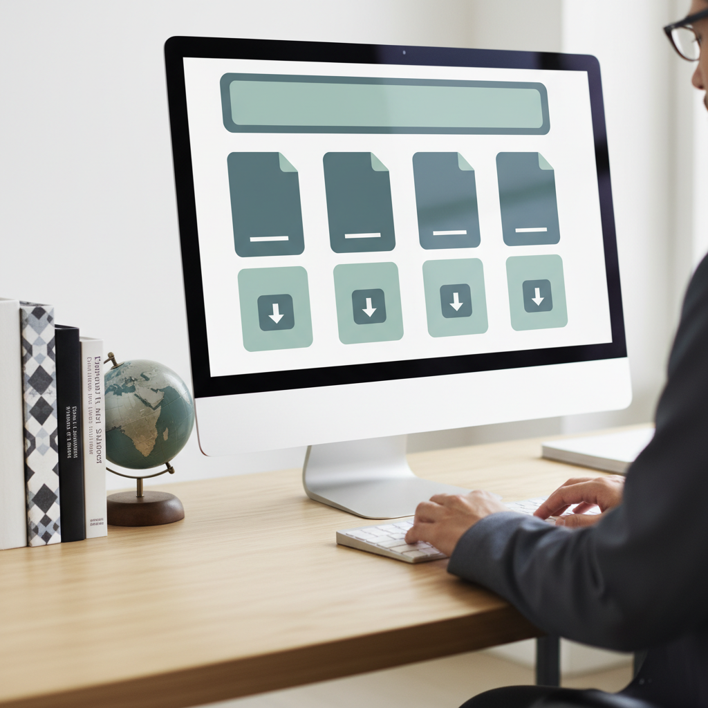 Compliance officer downloading EPA SPCC templates from official website