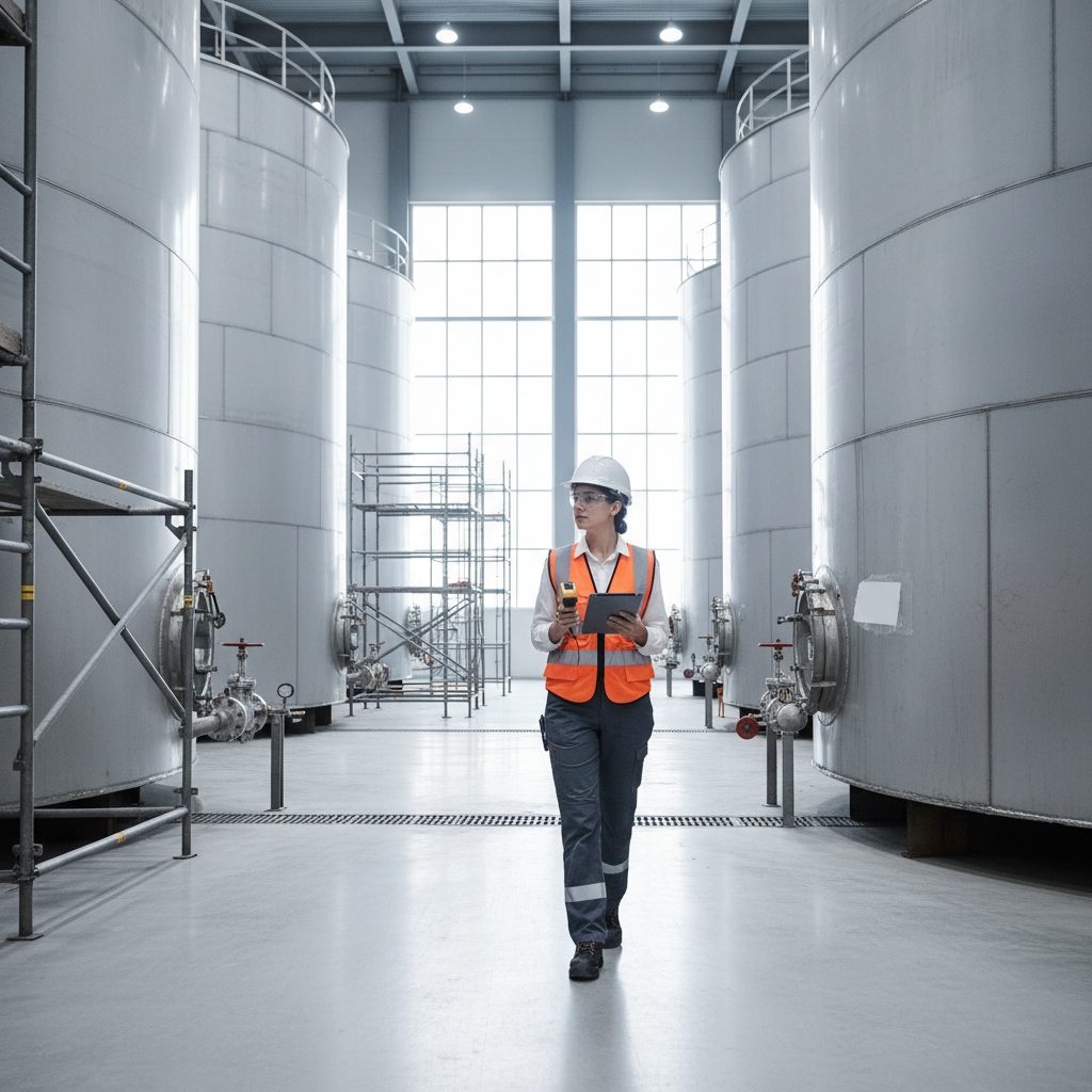 Compliance officer documenting facility changes for SPCC plan amendment process