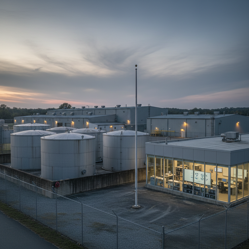 Pennsylvania facility with storage tanks and compliance documents.