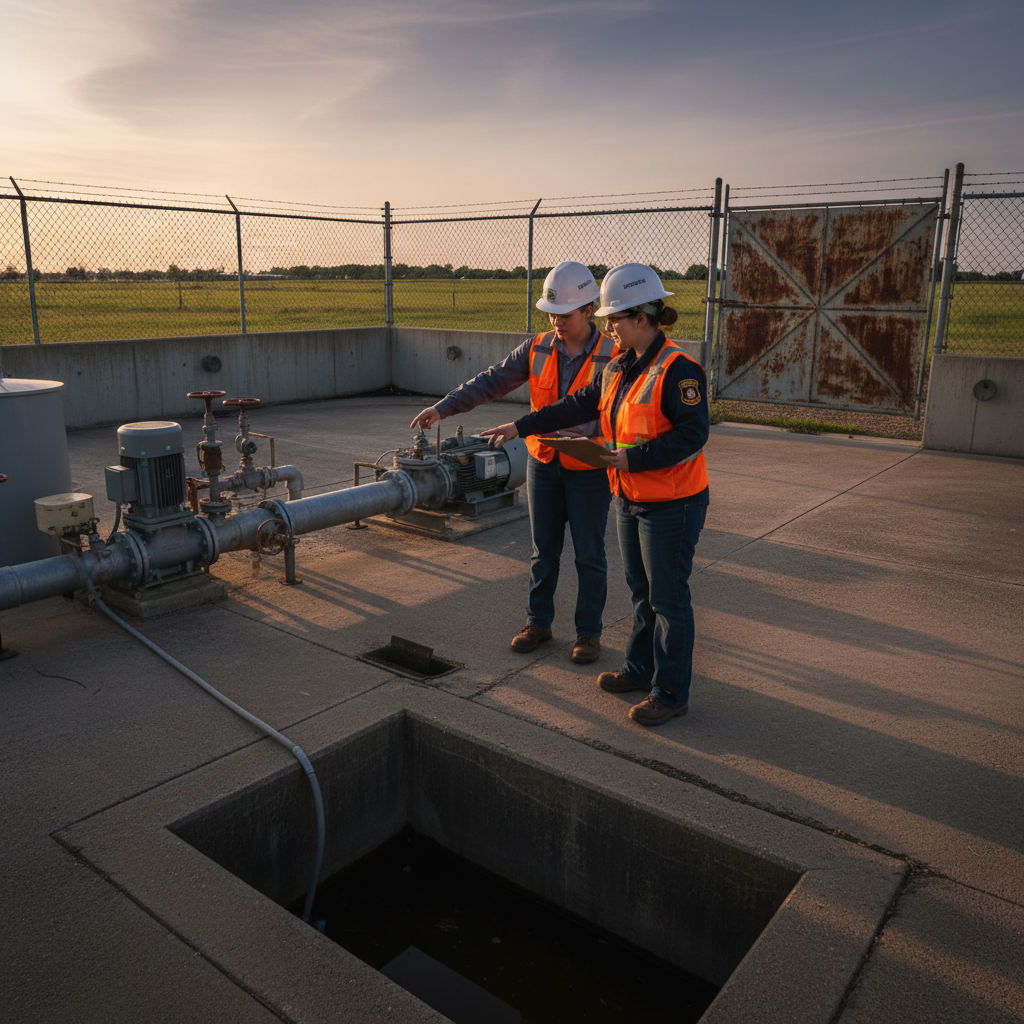 SPCC-trained operator supervising valve operations outdoors.