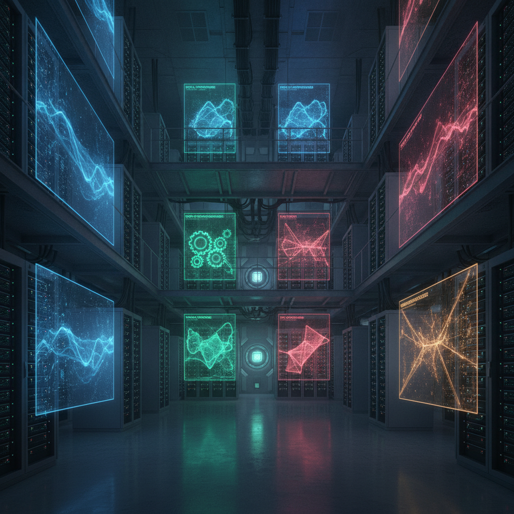 Digital archive room with servers for SPCC records storage.